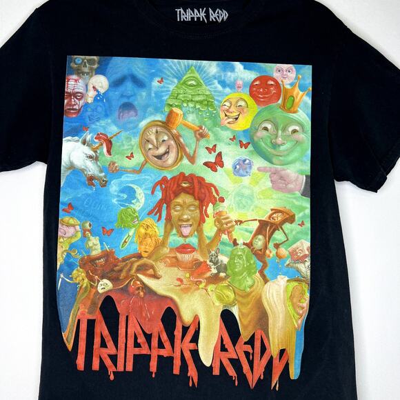 Trippie Redd Graphic T-shirt Men Adult Small Black Music Short Sleeve - Picture 2 of 7